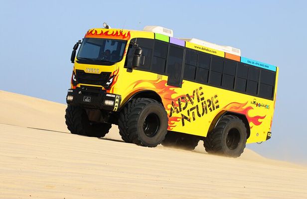 Monster Bus desert adventure: Dune bashing and sandboarding
