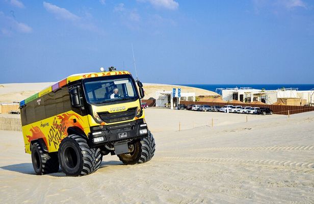 Monster Bus & Day Pass: Adventure and luxury at Al Majles Resort!