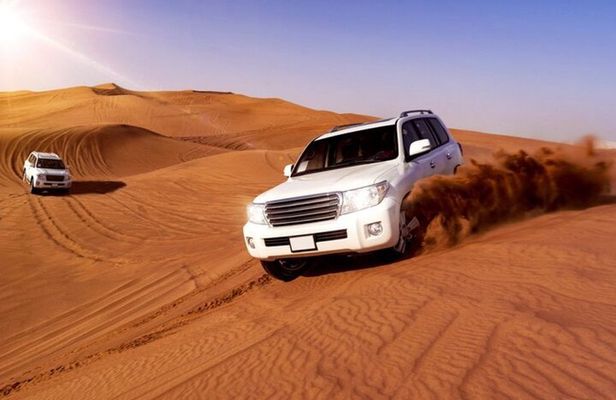 4x4 Dubai Desert Safari, Dune Bash, Camel Ride & BBQ