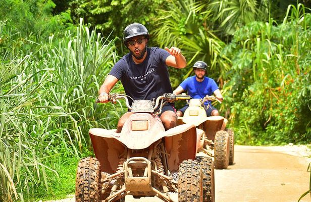 Great Adventure in middle of the Jungle. ATV experience, Ziplines and cenote