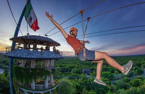 Day at Xplor, Ziplines, Rivers, and Buffet from Playa del carmen