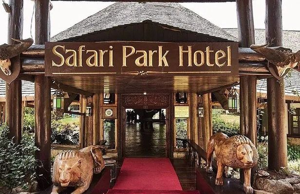 Safari Park dinner with live band music and cat dance show.