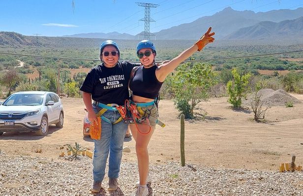 Monster Zip Lines Adventure in La Baja Sur with Pickup