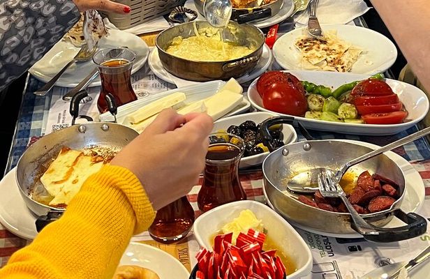 Istanbul food and wine tasting tour with a local guide.