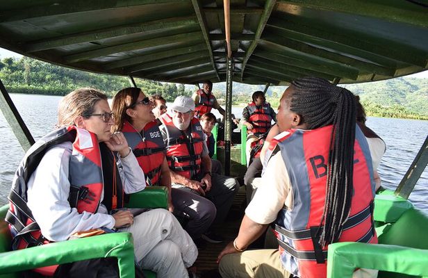 Boat cruise in Twin lakes and Lake Kivu