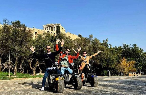 Athens: Premium Guided E-Scooter Tour in Acropolis Area