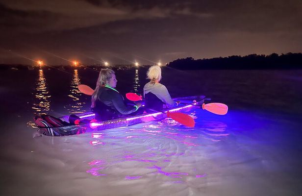 Illuminated Clear Kayak LED Glow Nights Paddle