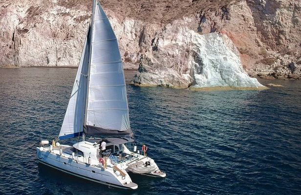 Santorini: Special Occasions Catamaran Cruise, All Inclusive