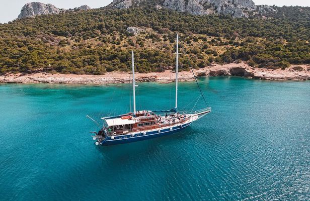 Full Day Sailing Tour from Athens to Agistri Moni and Aegina