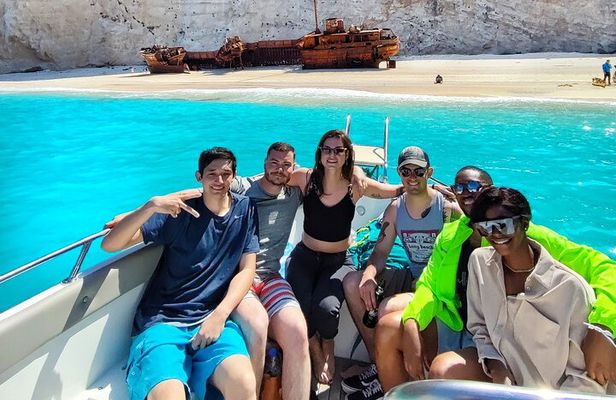 Zakynthos Private Tour to Navagio Shipwreck by Land and Sea