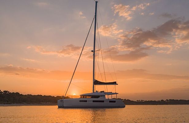 Athens Semi Private Sunset Catamaran Cruise with meal & drinks
