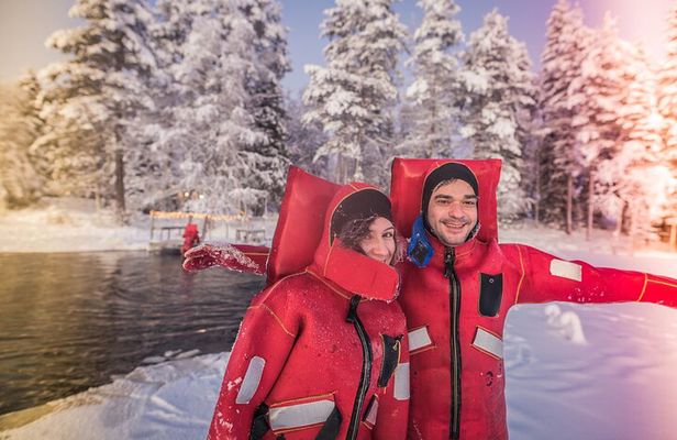 Daytime Arctic Ice-Floating in Rovaniemi, Small-Group