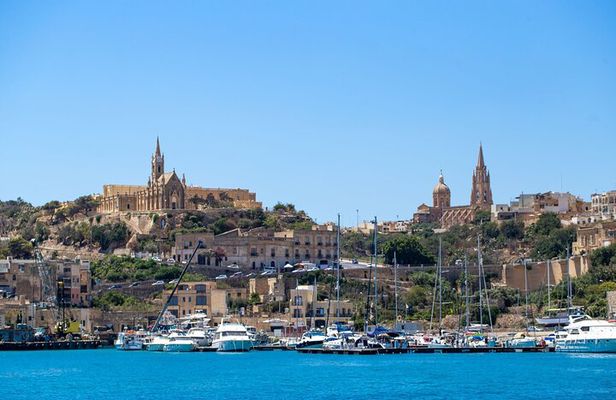 Gozo with bus including Blue Lagoon Comino and St Pauls Islands