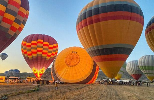 Cappadocia Hot Air Ballon Flight in Goreme Over fairy Chimneys