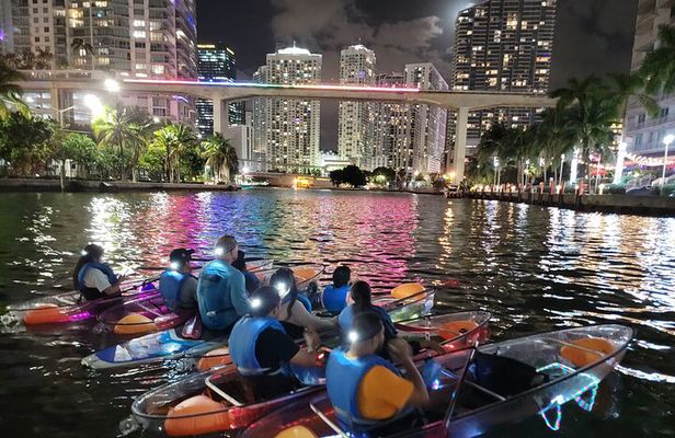 LED Light Kayak Miami City Lights Tour