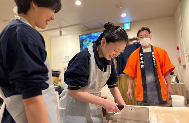 Experience traditional Japanese cuisine, making soba noodles in Sapporo, in a fun and casual way.