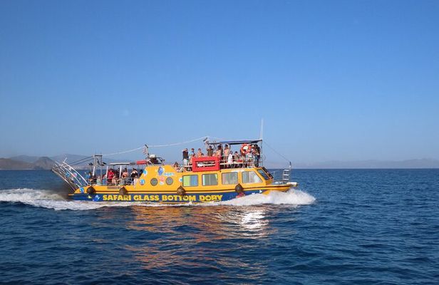 Dory's Glass Bottom Boat Adventure in Pserimos and Pserimos Beach