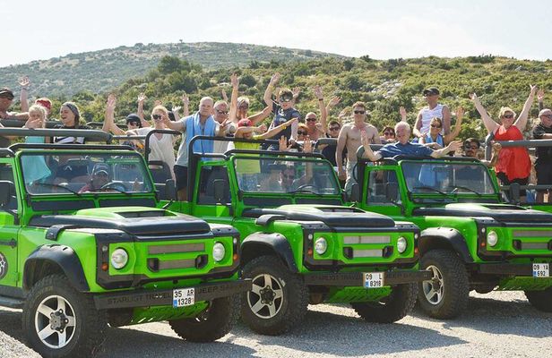 Kusadasi Jeep Safari Tour With Zeus Cave and Water Fights