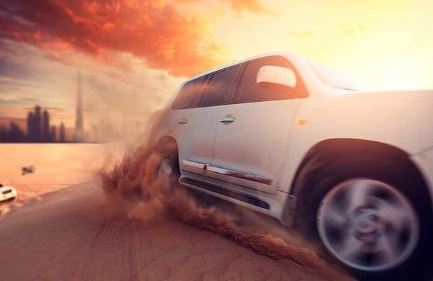 Sunset Desert safari with Burj khalifa View