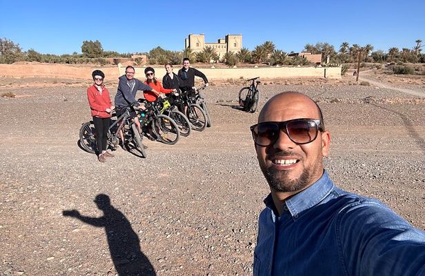 Private half-day mountain bike tour discover Palmeraie Skoura