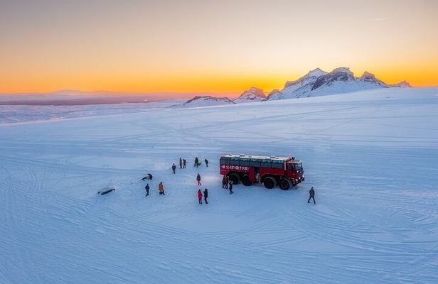 Ice Cave and Glacier Tour in Glacier Monster Truck from Gullfoss
