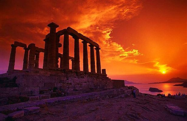 Half Day Sidecar Private Tour to Poseidon Temple & Athens Riviera