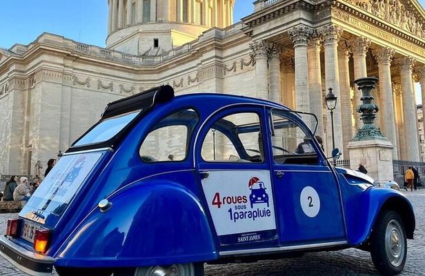 Private tour Paris Sightseeing 2 hours in Citroën 2CV