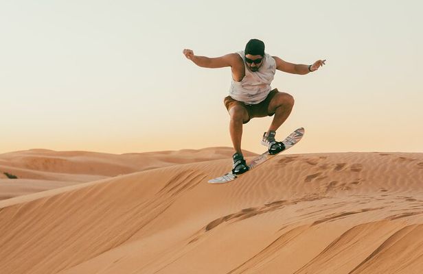 Sandboarding in agadir (Sand Surfing)with Ocean View
