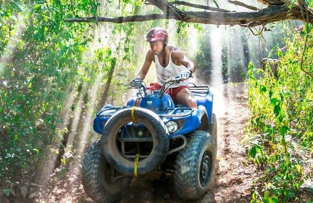 Half Day ATV Adventure with Ziplines and Cenote in Tulum