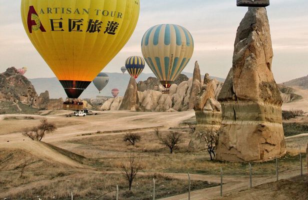 Hot Air Balloon Rides in Cappadocia over Goreme with pick up