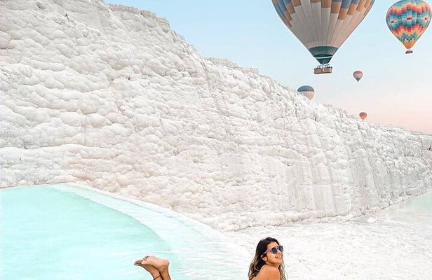 From Fethiye Pamukkale Day Trip w/Hot Aİr Balloon Ride & Lunch