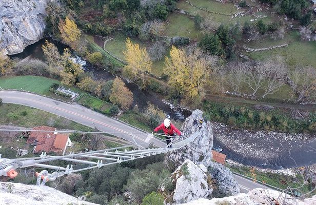 Via ferrata Stairway to heaven in La Hermida