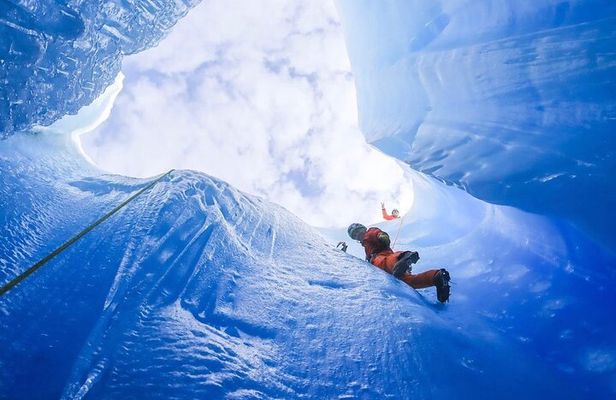 Heli Glacier Crevasse Ice Climbing- Summer