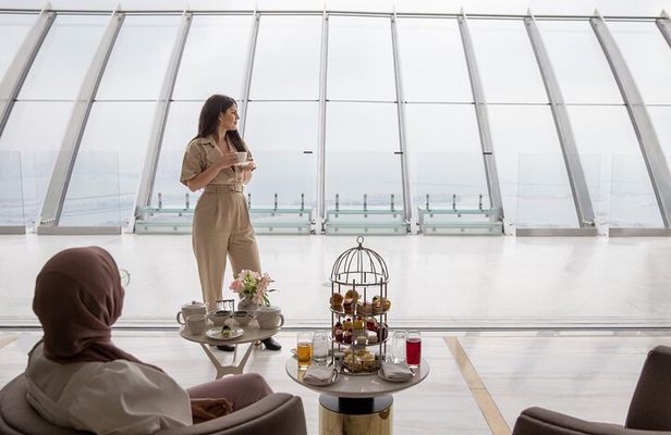 Coffee at The View at The Palm, Dubai –Observatory Deck, Level 52