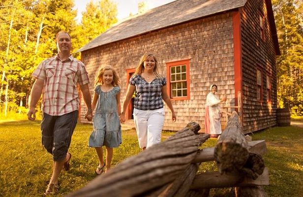 Family visit to the Acadian Historic Village