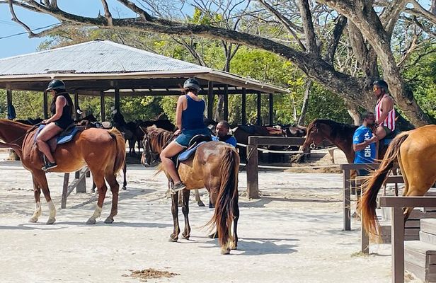 OCEAN HORSE-BACK RIDING & BAMBOO RAFTING + Limestone MASSAGE