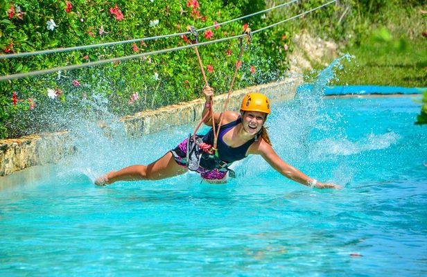 Buggy Adventure, Zipline Mega Splash and Waterfall Pool at Bavaro Adventure Park
