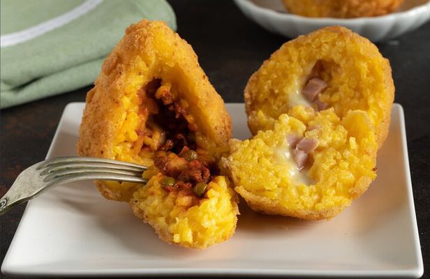Course of Arancini and Almond Paste in Catania