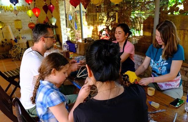 Hoi An Lantern Making Class and Silk Weaving- Vegetable Farming Private Tour