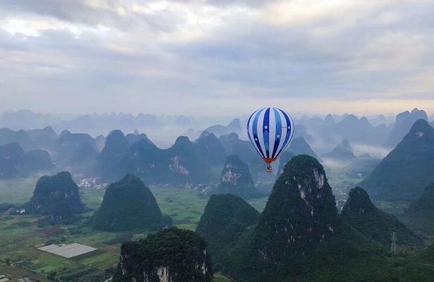 Yangshuo Hot Air Ballooning Sunrise/Sunset Experience Ticket