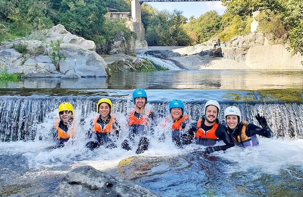 Body Rafting in the Alcantara Gorges