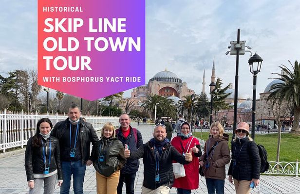 Skip line Old Town tour with Bosphorus Yacht Ride 