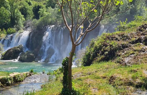 Over the Bridge to the Falls (Mostar)