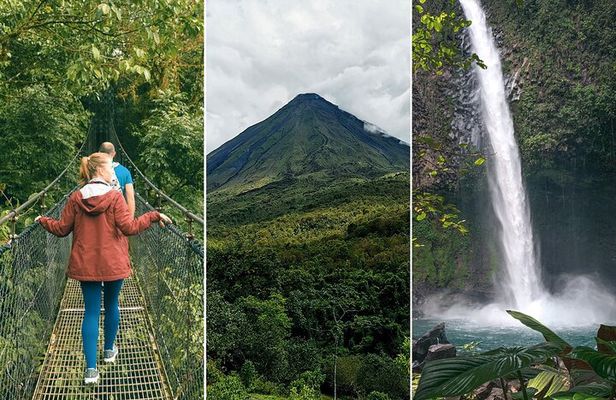 Hanging Bridges + Volcano Hike + La Fortuna Waterfall
