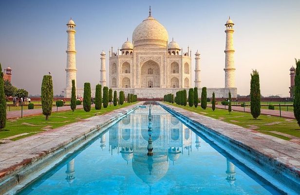 Sunrise Taj Mahal From Delhi