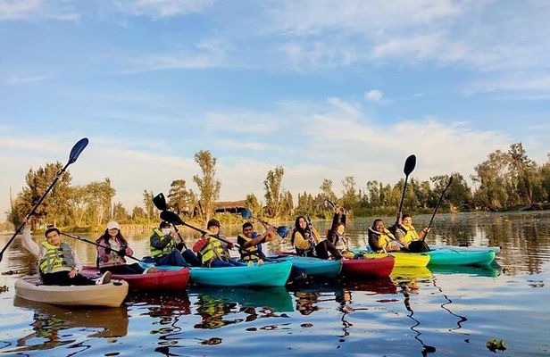 Private Kayak tour through the canals of Xochimilco