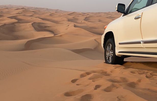 Dubai Desert Safari With camel ride , Sand boarding BBQ dinner