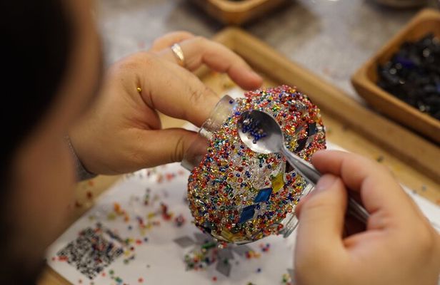Istanbul: Turkish Mosaic Lamp Workshop with Turkish Delight