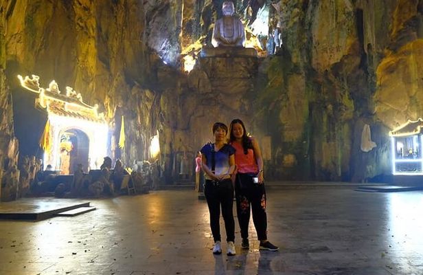 Da Nang city Tour with Marble Mountain, Dragon Bridge, Lady Buddha Statue 