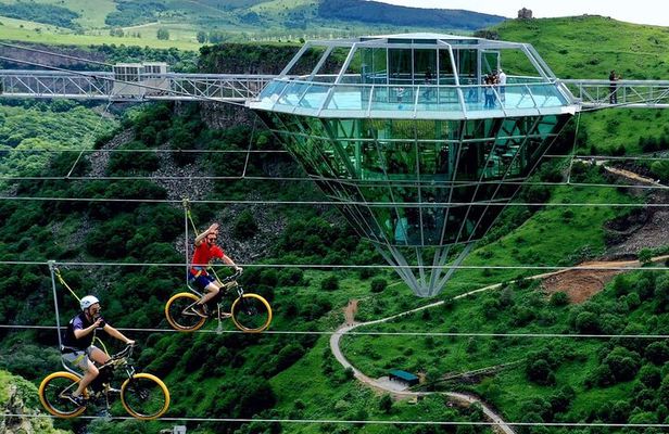 Dashbashi Canyon, Glass Bridge, Bicycle Zip Line, Swing, Private Full Day Tour